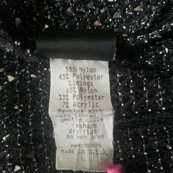 Studio Y Black Sequin Tank Top Y2K Fairy Grunge Whimsigoth Emo Punk Women Size L - Picture 3 of 11